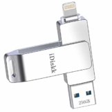 iDiskk MFi Certificat 256GB Lightning USB Stick für iPhone Speicher Photo Memory Stick für iPad Speichererweiterung Kompatibel mit iPhone 12/11 / X/XS/XR / 5/6/7/8 Mac PC - 1