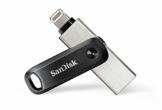SanDisk iXpand Go Flash-Laufwerk iPhone Speicher 256 GB (iPad kompatibel, automatisches Backup, Schlüsselanhänger-Funktion, USB 3.0, iXpand App) - 1