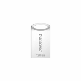 Transcend 128GB kleiner und kompakter USB-Stick 3.1 Gen 1 (für den Schlüsselanhänger) JetFlash silber TS128GJF710S (umweltfreundliche Verpackung) - 1