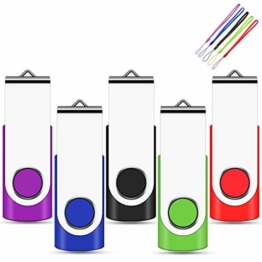 32GB USB Stick 5 stück Mehrfarbig USB 2.0 Speicherstick USB Sticks Data Datenspeicher Mehrfarbig - 1